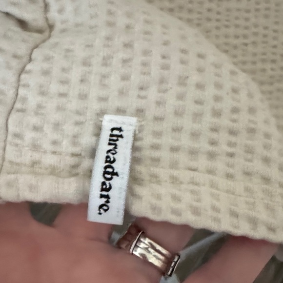 Threadbare Men's Beige Textured Short Sleeve Tee - Picture 6 of 10